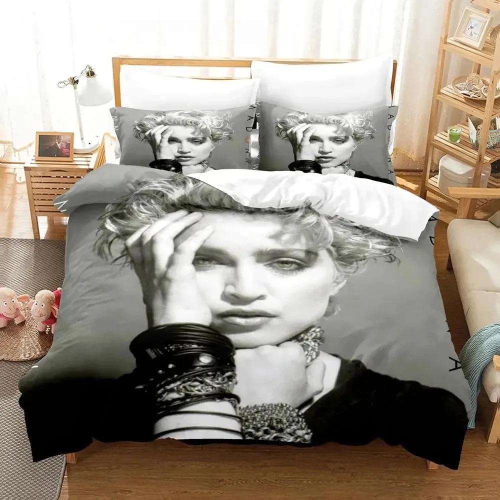 Singer Madonna Bedding Set Single Twin Full Queen King Size Bed Set Adult Boys Bedroom Duvet Cover Sets 3D Print