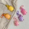 Cute Glow in The Dark Turtle Keychain for Women Girls Backpack Pendant Colorful Tortoise Keyring Student DIY Accessories Gift