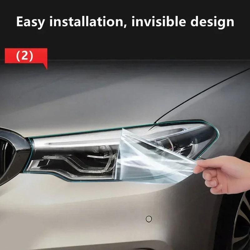 PPF For Tesla Model 3 Y S X TPU Blackened Headlight Taillight Foglight Protective Film Headlight Tail Lamp Color Changing Films