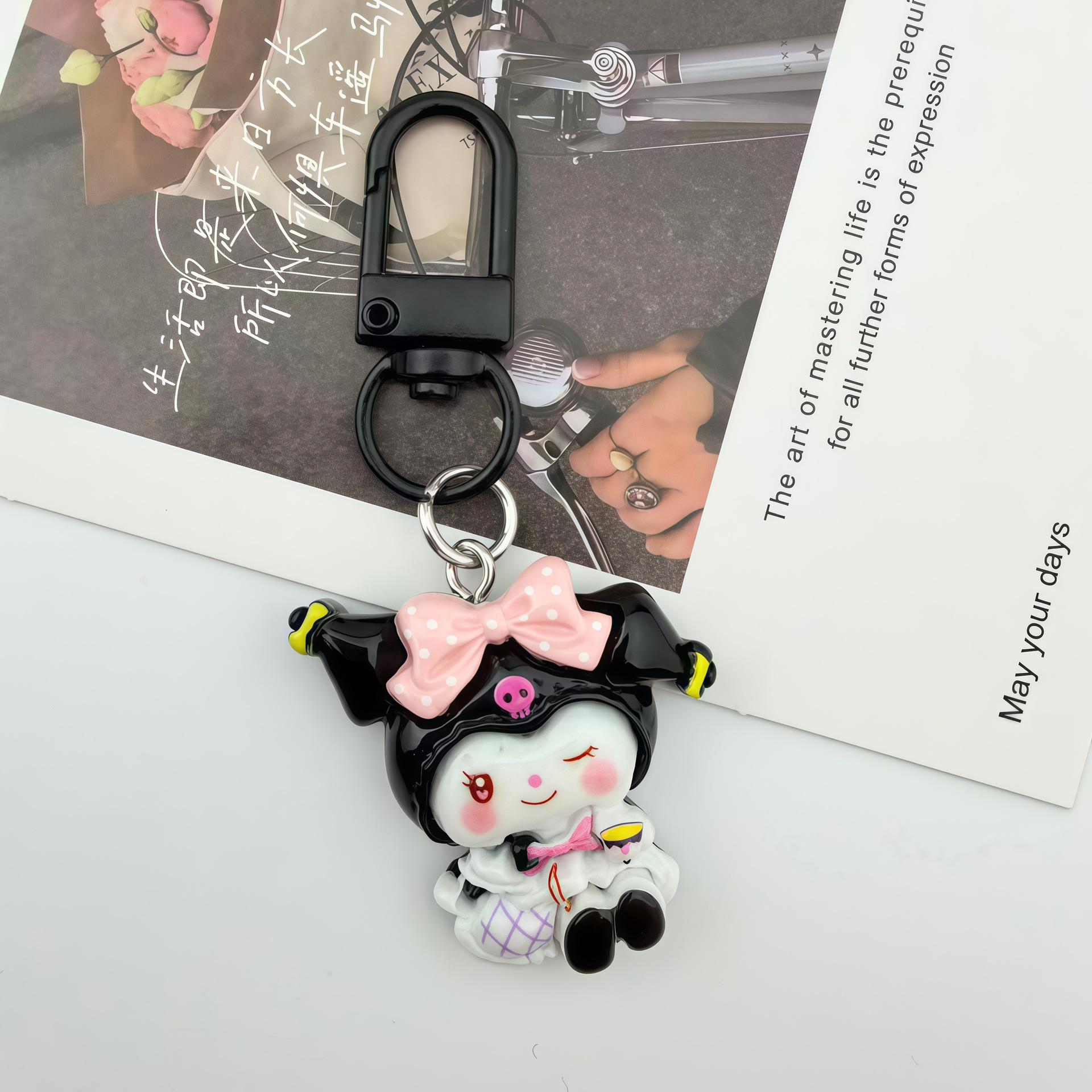 Cute Sanrio Cartoon Resin Keychain for Students and Friends
