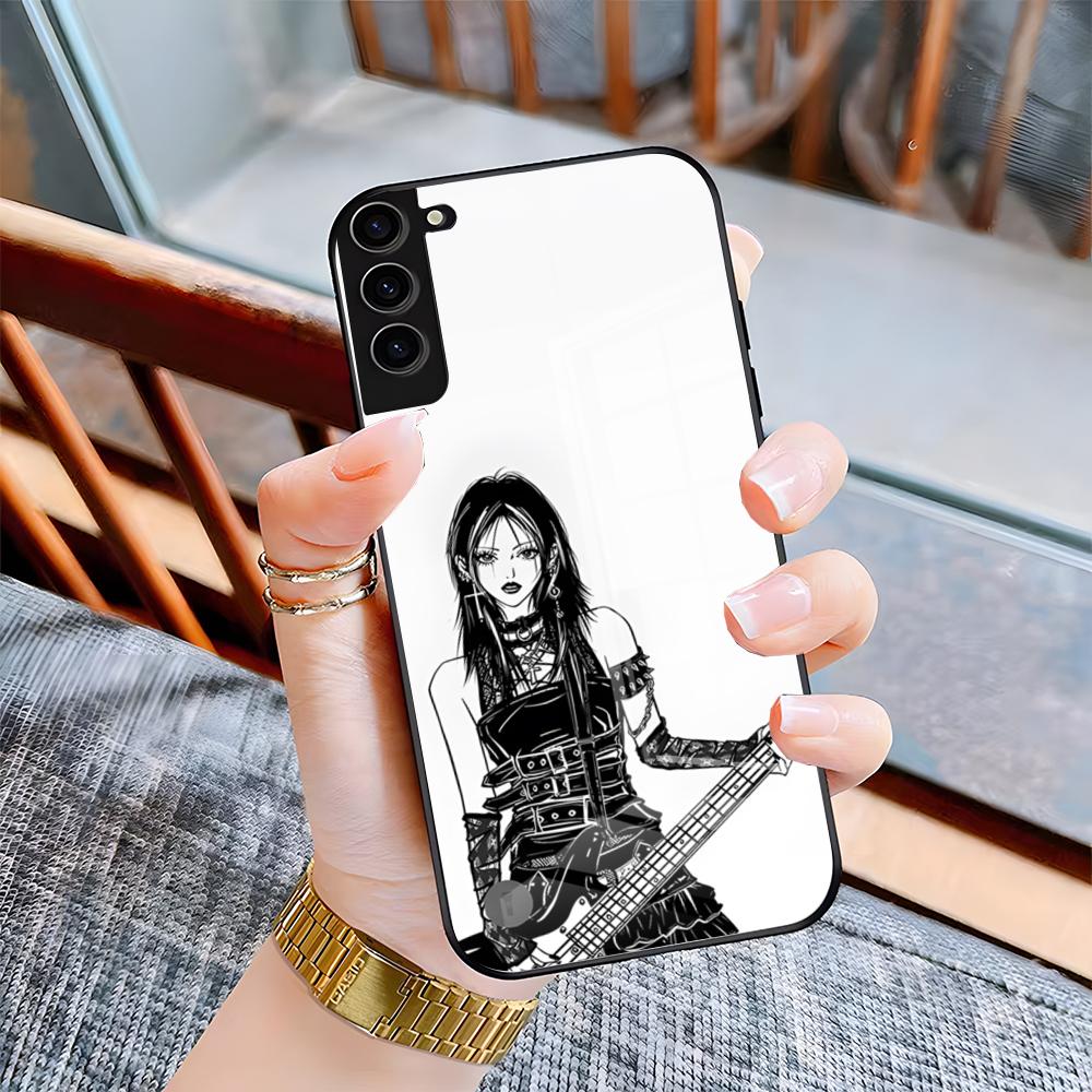 

Anime N-Nana Osaki Phone Case For Samsung S26 S25 Plus S20 S20 Plus S22 Ultra S23 FE S21 Plus S21 Ultra Glass Cover Samsung S23 Plus