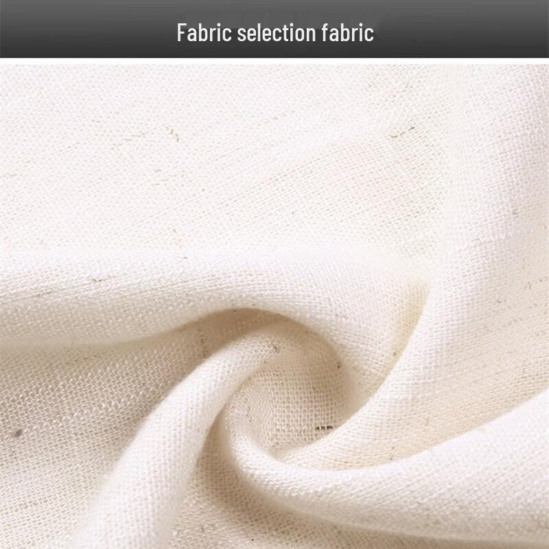 Men's Chinese Style V-Neck Cotton Linen T-Shirt