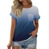 Women's T Shirt Tee Printed Short Sleeve Pocket Daily Weekend Fashion Basic Round Neck Regular Top