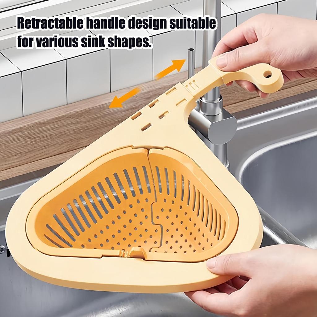 Kitchen Sink Drain Strainer Press Automatic Dumping Basket Multi-functional Use Filter Net for Tub Kitchen Waste Collector