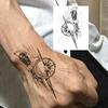 1 Foglio Tatuaggi Temporanei Teschio Ancora Insetto Per Mani Collo Adulti, Adesivi Tatuaggi Finti di Halloween Tatuaggi Realistici a Lunga Durata