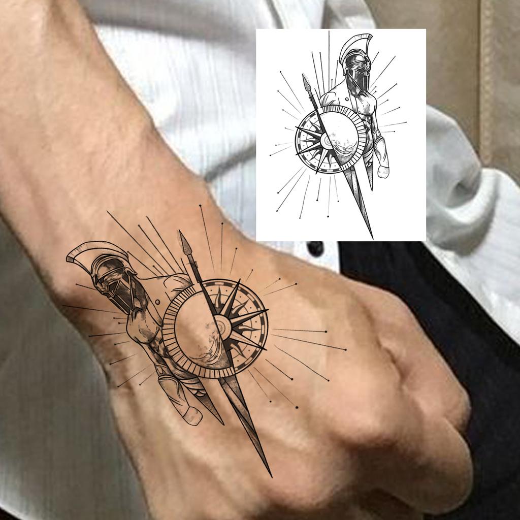 1 Foglio Tatuaggi Temporanei Teschio Ancora Insetto Per Mani Collo Adulti, Adesivi Tatuaggi Finti di Halloween Tatuaggi Realistici a Lunga Durata