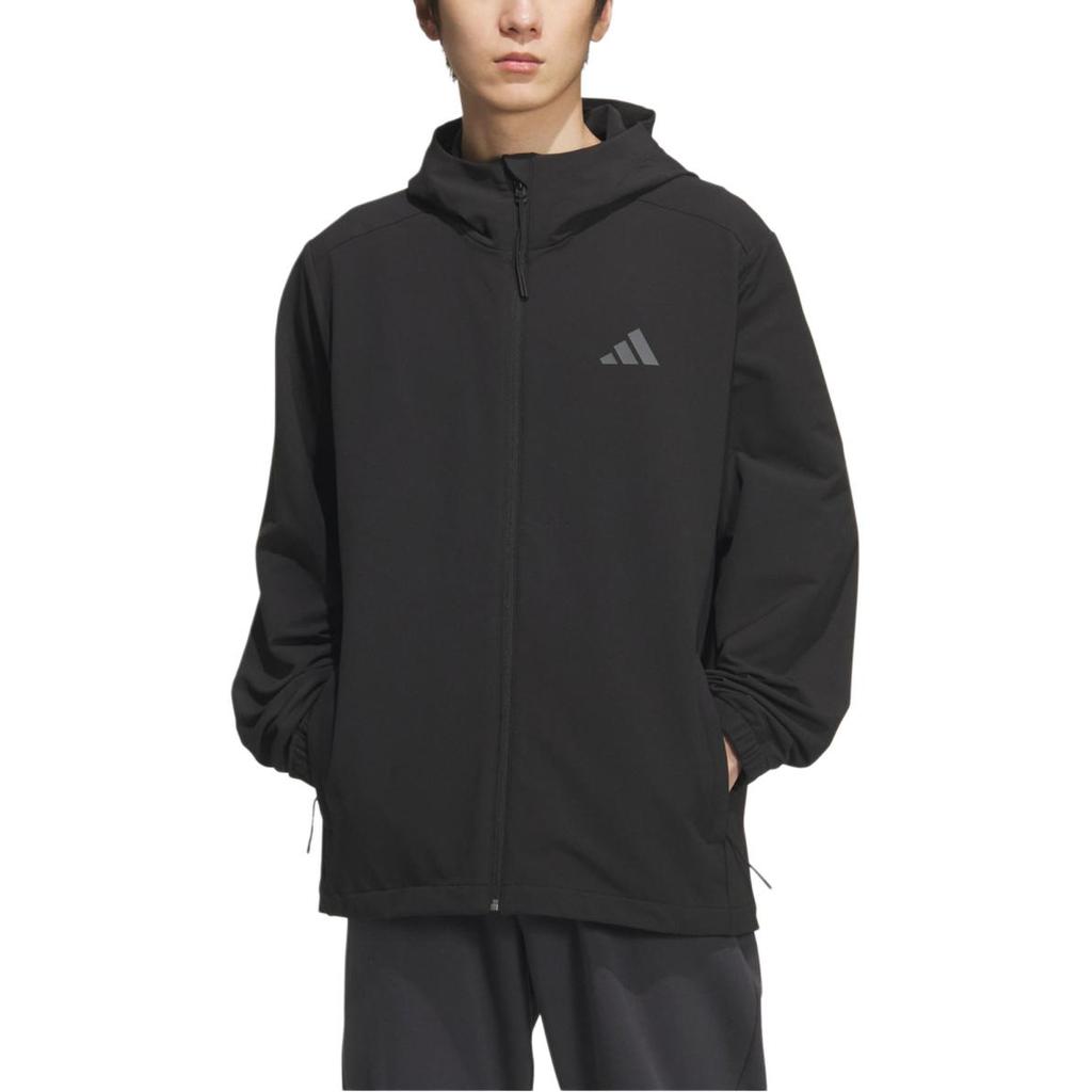 Adidas Jackets Unisex Black Hooded Moderate KF5222