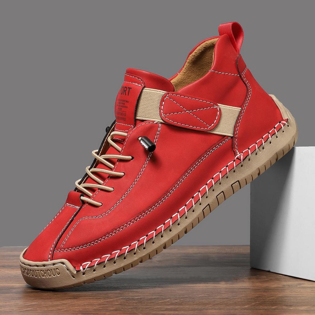 Hand-Stitched Women's Soft Sole Flat Shoes for Autumn/Winter