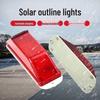 Solar LED Traffic Warning Light for Nighttime Road Safety
