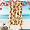 Golden Cookie Galaxy Print Beach Towel, Quick Drying, Suitable for Travel, Outdoor Sports, Jogging, the Beach and Swimming, Gift