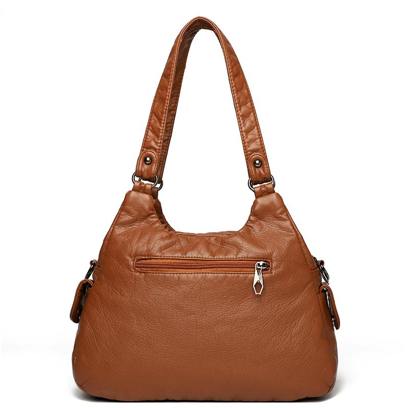 Bag for Women 2024 New High-end Soft Leather Women's Shoulder Bag Casual Large Capacity Middle-aged Mother Bag Diagonal Cross Ba