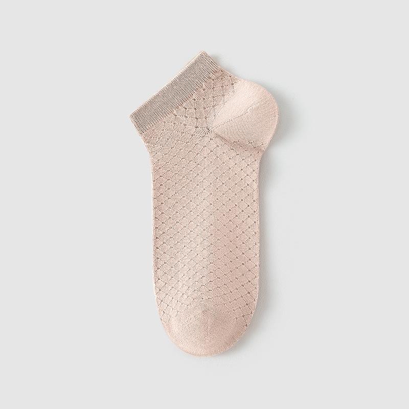 Men's Summer Thin Mesh Sweat Absorbent Deodorant Breathable Sports Low Top Socks