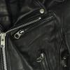 NINE Long Sleeve Double Riders Jacket F Black Side Lace-up Men's Used