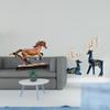 Sculpture Figurine Artwork Collectible Ornament Horse And Reindeer Statue for Desk Decoration