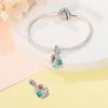 New 925 Silver Color Flowers Luminous Stars Charms Beads Fit 3mm 925 Bracelets DIY Graduation Party Jewelry