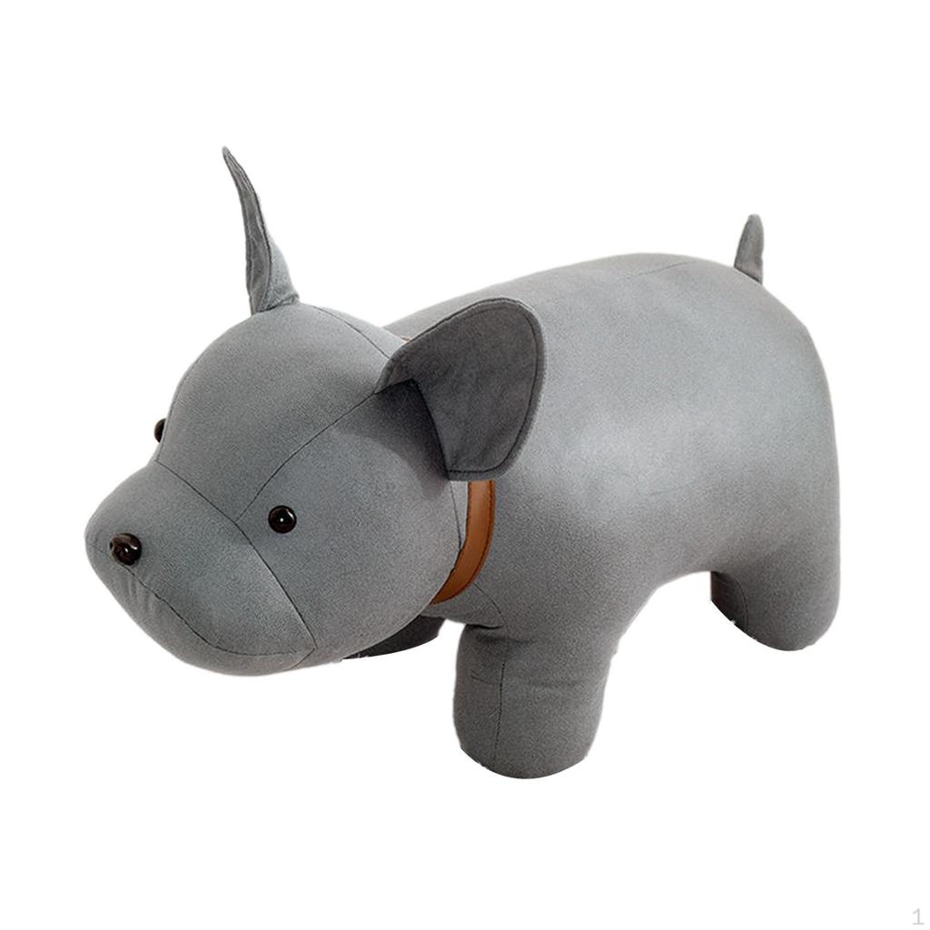 Ottoman Footrest with Stylish Wooden Legs