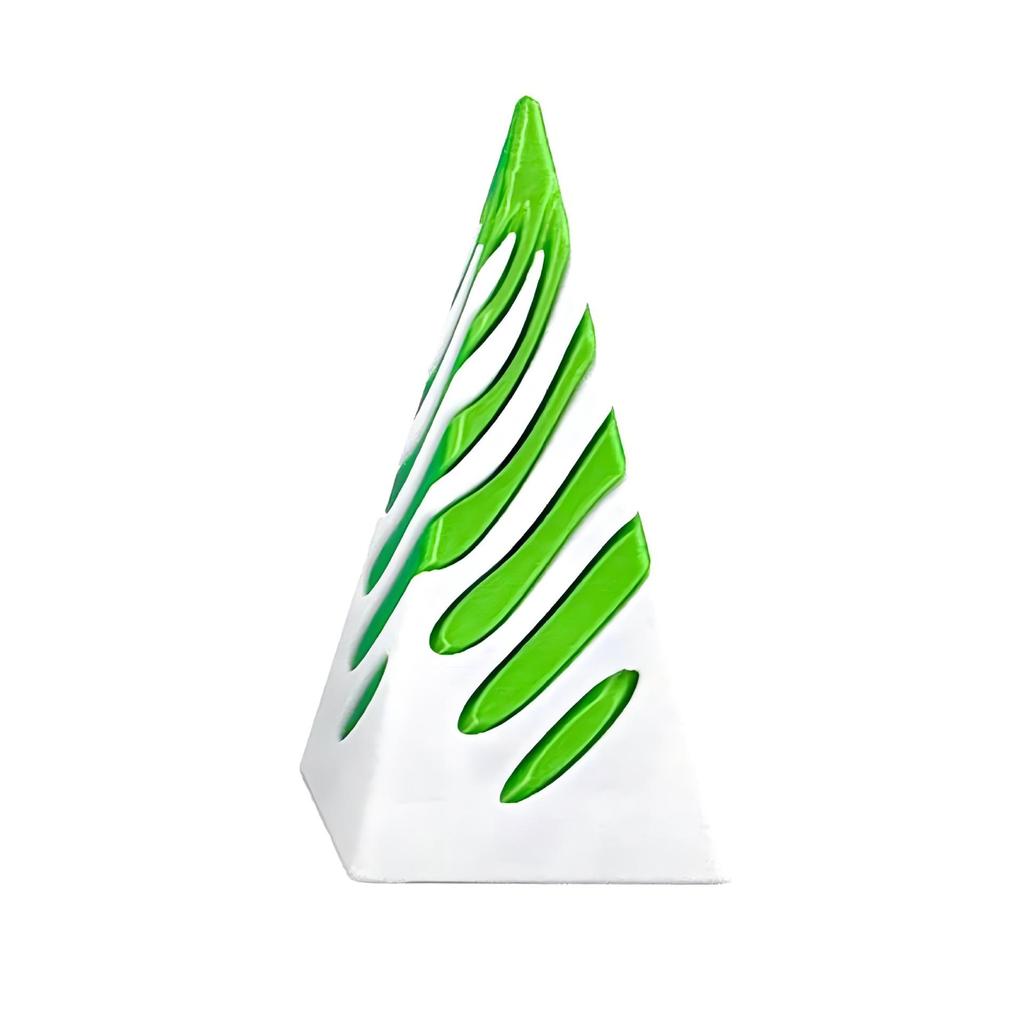 1 Stück Mini Vortex Faden Illusion Dekompressionsspielzeug 3D Gedrucktes Spiralkegel Fidget Spielzeug Unmögliche Pyramiden Skulptur