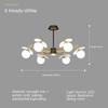 Nordic Modern LED Chandelier for Bedroom Living Room Hall Black Golden Glass Ball Ceiling light Lamp Indoor Lighting Fixture