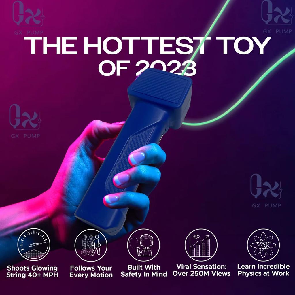 String Rope Launcher Fidget Toy Loop Rope Glow In The Dark USB Electric String Rope Launcher Handheld String Cool Toy Gift