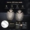 European Style Luxury Zircon Earrings for Women - S925 Sterling Silver, High-End Fashion Statement