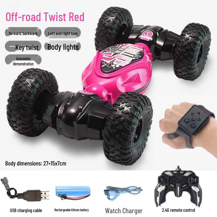 Rechargeable Gesture Sensing Transforming Car - Remote Control Off-Road Drift Toy for Kids