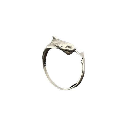 Dominant Shark Stylish Open Finger Ring - Trendy, Creative, High-End Design