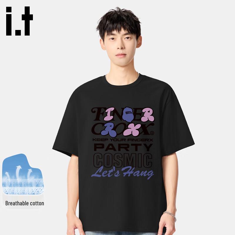 Fingercroxx IT Men s Trendy Dopamine Short Sleeve T-Shirt M