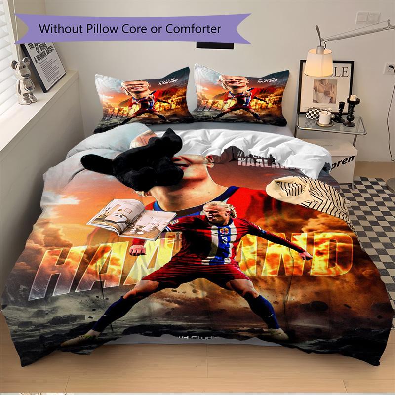 Haaland'S Firestorm Print 3Pcs Bedding Setduvet Cover With 2 Bedropillowcase Home Birthday Gift