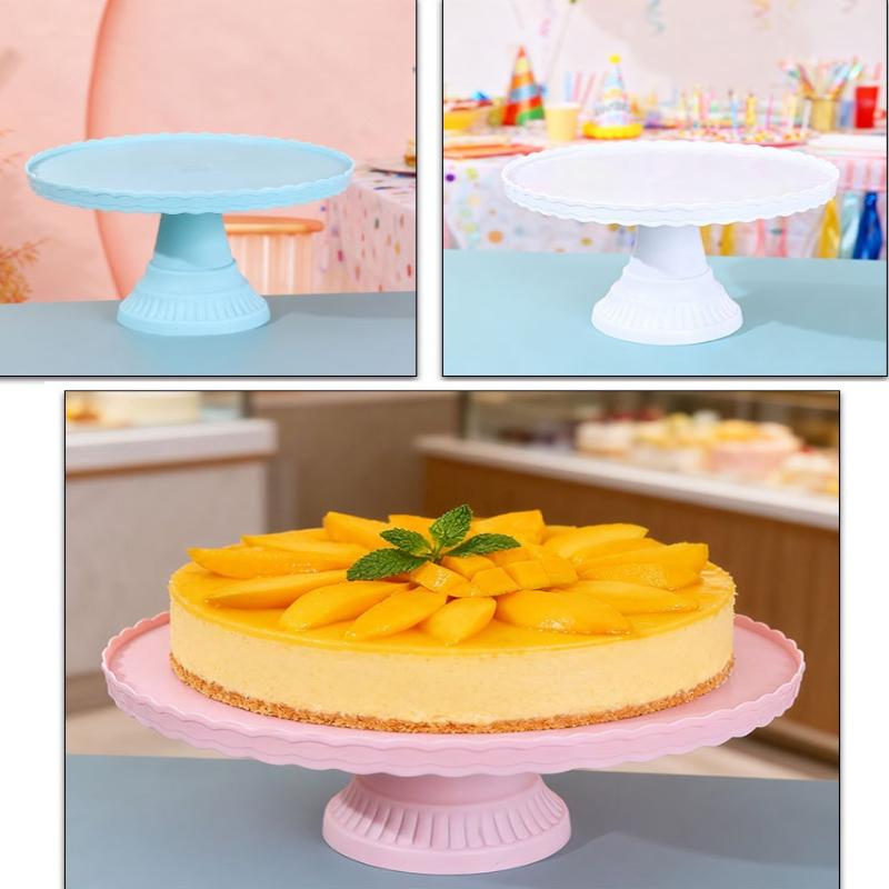 Plastic Cake Stand Display Rack Wedding Decoration Birthday Cake Tray Dessert Cake Tools Desktop Tray For Wedding Birthday