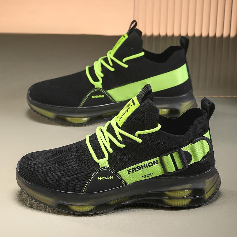 Men's Breathable Casual Sneakers - Korean Fashion Sneakers Wear-resistant Durable Rubber Outsole New Design Lightweight