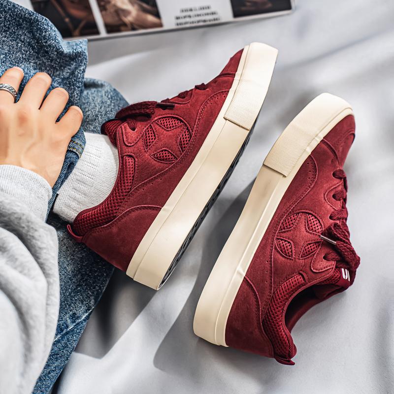 Men 's Casual Four Seasons Fashion Canvas Skateboarding Students Comfortable Sneakers Boys Trending Soft Sole Breathable Shoes