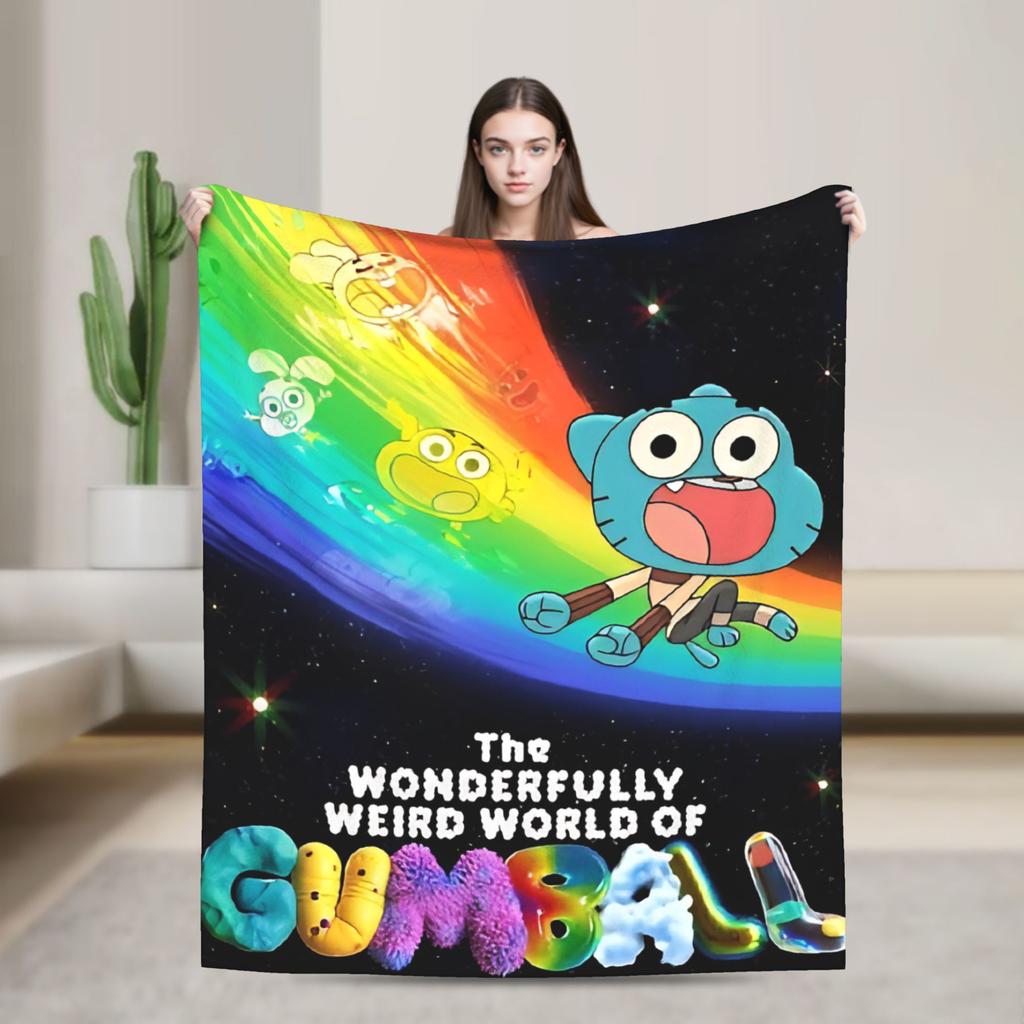 The Wonderfully Weird World of Gumball  Blanket Quality  Winter Airplane Travel Living Room Funny Bedspread