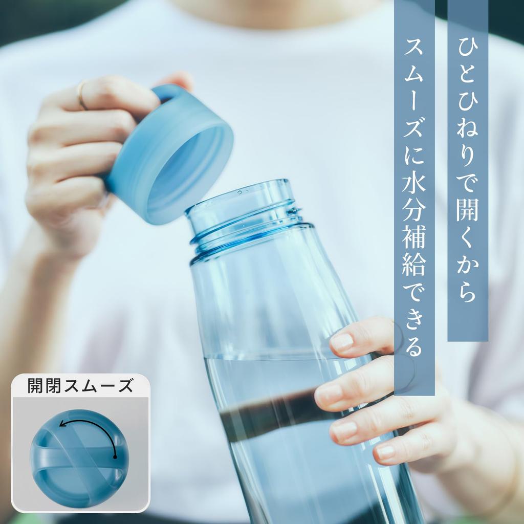 Marna Daily Water Bottle Smooth Taste Like a Glass Dishwasher Coral Red K819R (1L / Packingless) (Lightweight / Safe)