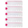 R6FF 5Pcs 6 Hole Pre-Punched Binder Divider with Ruler For Refillable Notebook
