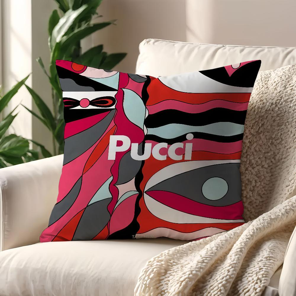

E-Emilio F-fashion P-Pucci cushion cover For Pillow Sofa Printing Decoration Room Home Office Coffee Shop Car Nordic Simplicity 12x12Inch