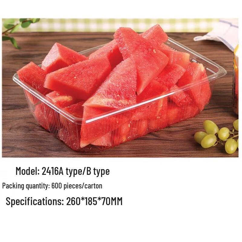 Shixun Clear PET Rectangular Fresh Food Tray