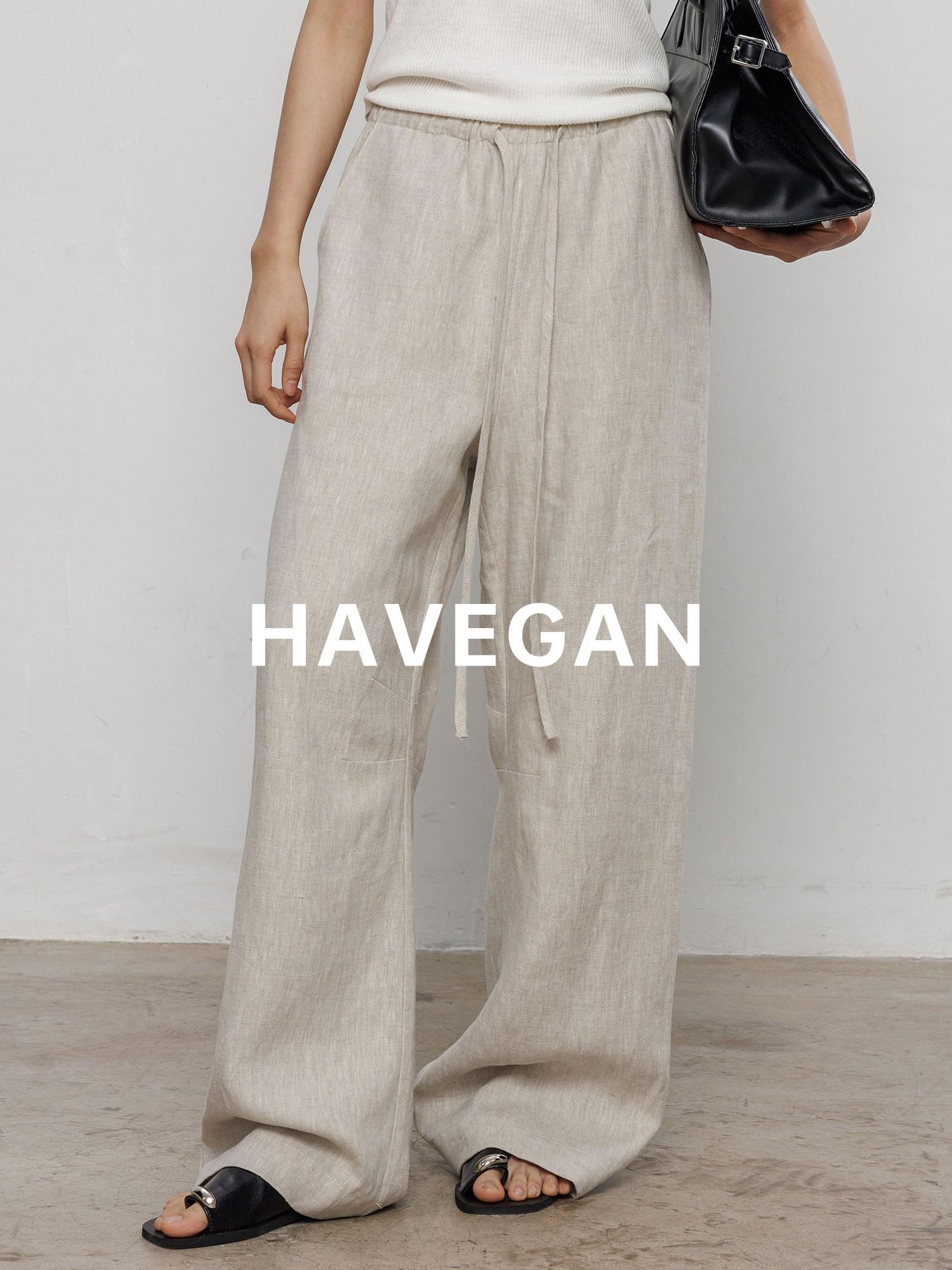 

Women s Loose Wide-Leg Linen Casual Pants - Summer Floor-Length Style Natural Linen природний/Лляний