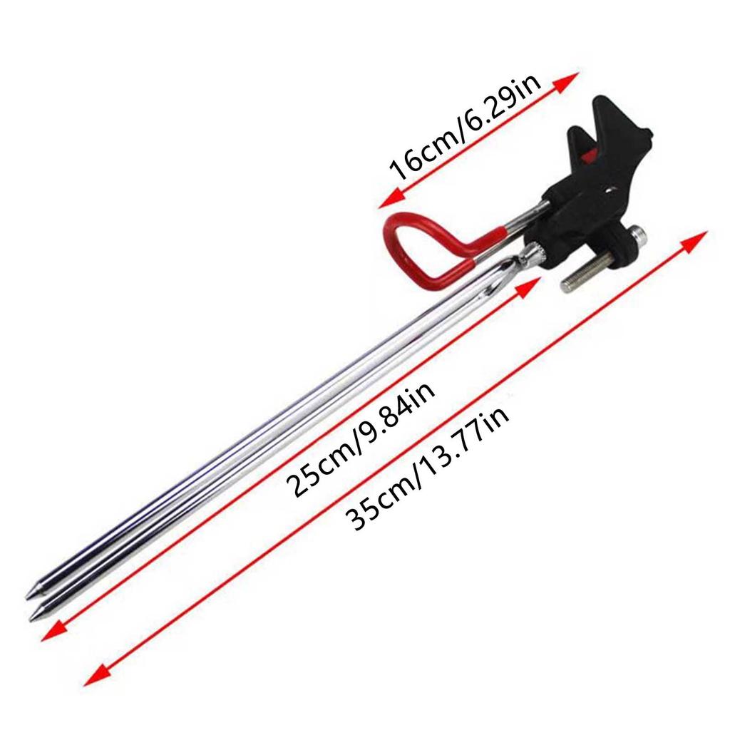 2pcs Fishing Rod Stand Universal Holders Set Multi-Function Ground Spike for Hand and Sea Fishing Rods