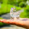 Kristallschaf-Figur 2027 Sternzeichen Schaf Statue Zuhause Schreibtisch Bücherregal Büro Ornament Schaf Dekoration Feng Shui Bringt Glück