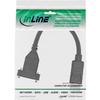 Inline 17100i câble adaptateur displayport mâle vers femelle pour montage 0 2 m noir