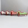 1:12 Dollhouse European Style Chaise Lounge, Ornate Vintage Sofa for Miniature Room, Dollhouse Furniture Scene Prop