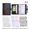 A6 Leather Budget Binder Notebook Notepad Diary Planner Cash Envelopes Pockets For Money Saving Bill Organizer