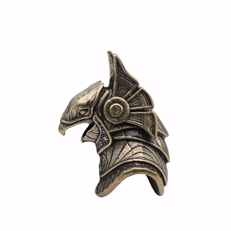 Egyptian Patron Saint Horus Brass Knife Beads EDC DIY Paracord Woven Bracelets Lanyard Pendants Accessories Outdoor Tool Hanging