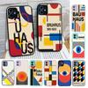 B-Bauhaus Fashion Retro Art For IPhone 16 15 14 13 12 11 Pro Max X XS MAX Plus Translucent Black Phone Cover