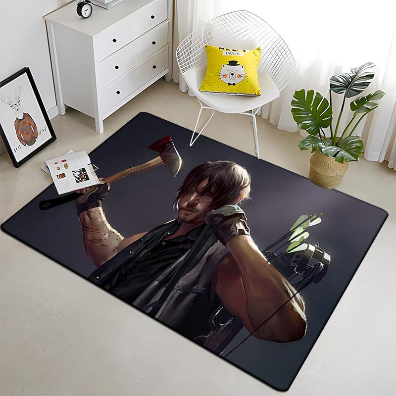 The Walking Dead Fans Collect Carpets Sofa Table Rug Anti Slip Floor Mat Halloween Decoration Floor MatLiving Room Home Decor