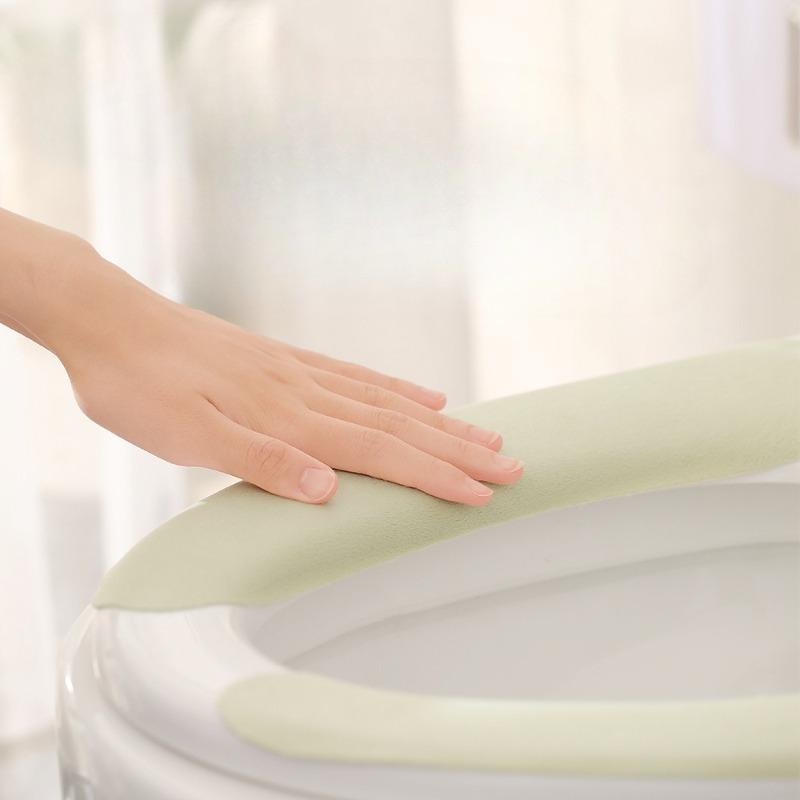 Household Adhesive Toilet Seat Cushion, Washable Enlarged Toilet Seat, Summer Toilet Seat Cushion