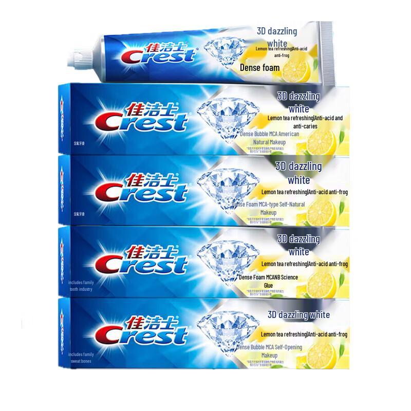 

Crest 3D White Lemon Tea Toothpaste (4 x 120g)