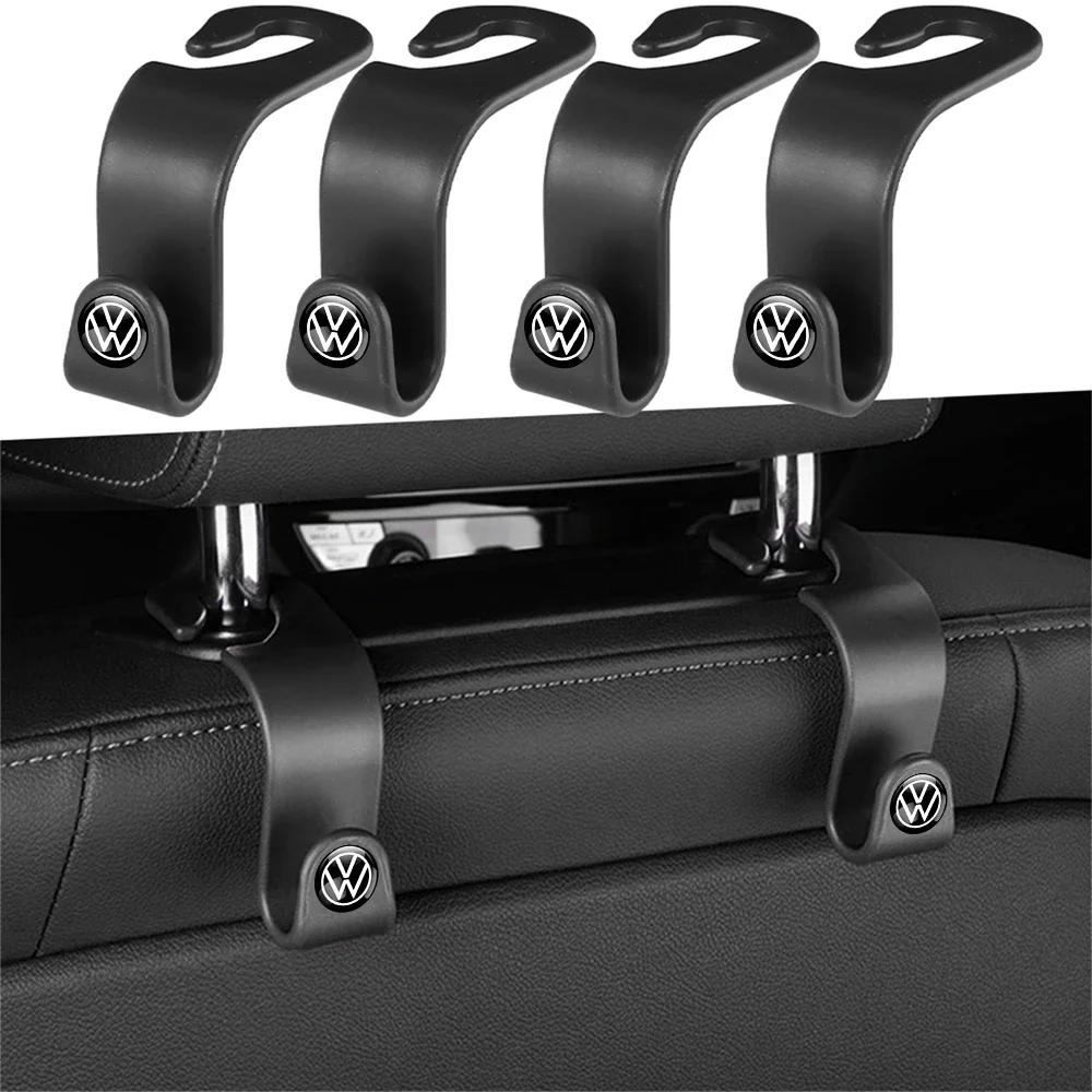 2/4Pcs Car Seat Back Hook Organizer Holder Storage Hanging Clips For Volkswagen VW R-line GTI R Golf Passat Magotan Tiguan Bora