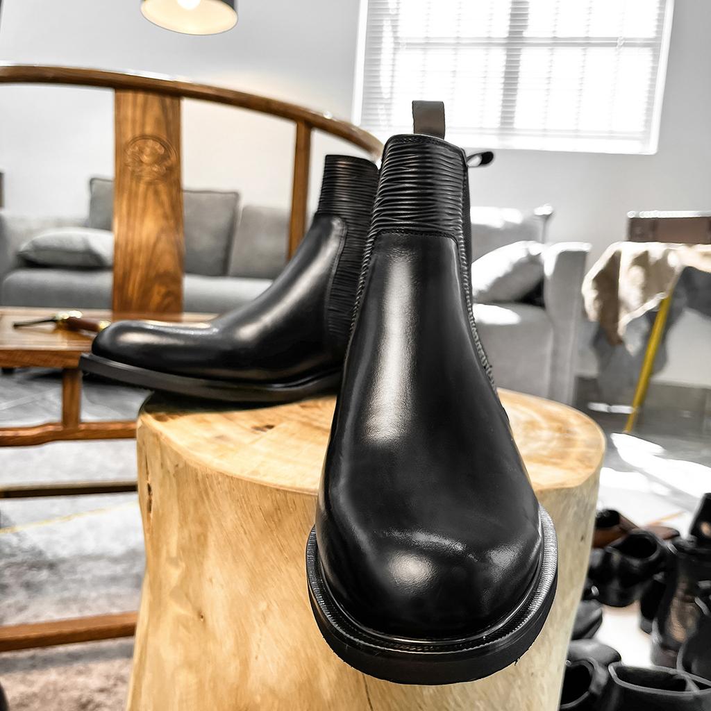 New men's Chelsea leather boots men's boots leather shoes men's cowhide men's shoes