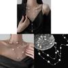 French Vintage Pearl Necklace For Women With Geometric Design And Elegant Style